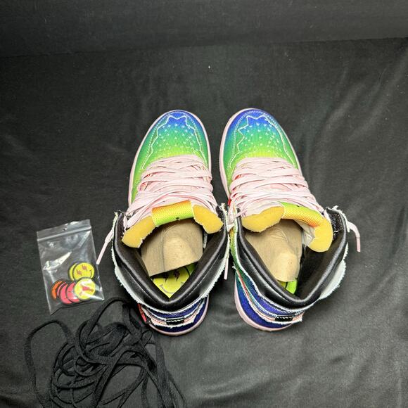 Size 8 - J. Balvin x Air Jordan 1 Retro OG High Colores Y Vibras Men's Shoes - Picture 5 of 10